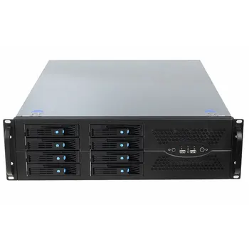Серверный кейс для хранения в стойке 3U TP3U570-08 серверное шасси с горячей заменой 8 отсеков с блоком питания мощностью 600 Вт, поддерживающим материнскую плату ATX 570 мм