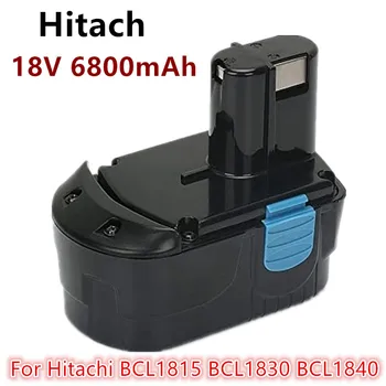 Замена батареи электродрели Аккумуляторный электроинструмент 18 В 6800 мАч для Hitachi BCL1815 BCL1830 BCL1840