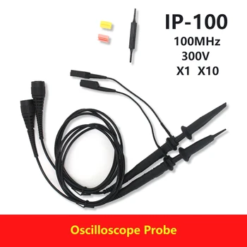 1шт Профессиональный комплект зондов для осциллографа IP-100 X1 X10 200 МГц Аксессуары с переключаемым входным напряжением Инструменты для зондирования осциллографа