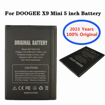 2023 года Новый 2000mAh BAT16542100 Оригинальный Аккумулятор Для DOOGEE X9 Mini 5-дюймовый Сменный Смартфон Batterie Bateria Batteries