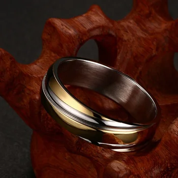 Обручальное кольцо Vnox для женщин и мужчин из нержавеющей стали, Цвет черного Розового золота, бесплатная бархатная сумка в подарок