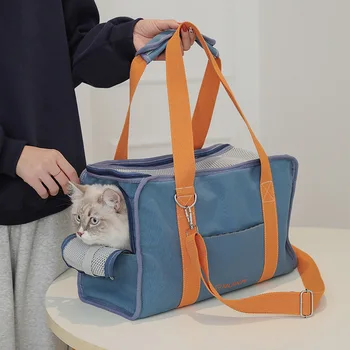 Холщовая сумка-переноска для домашних животных для собаки, кошки, сетчатая дышащая переносная сумка для собак, переноска для домашних животных для маленьких собак