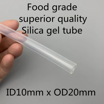 10x20 Силиконовых трубок ID 10 мм OD 20 мм Пищевая Гибкая трубка для напитков Термостойкость Нетоксичный Прозрачный