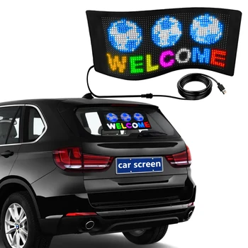 Беспроводные сообщения со светодиодной прокруткой, Гибкая светодиодная вывеска, программа Bluetooth, Заднее стекло автомобиля, Гибкий светодиодный дисплей, Настраиваемая панель