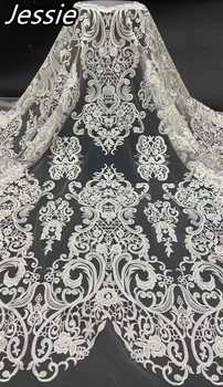 2023 Новый Белый Европейский дворец, Высококачественная модная кружевная ткань с ручной вышивкой, Кружевное вечернее платье Чонсам