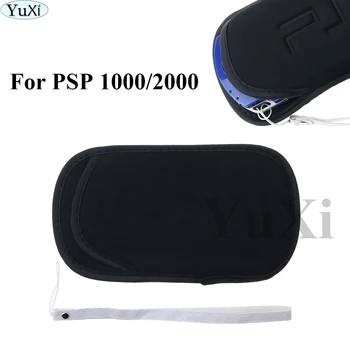 YuXi 1Set Мягкая Защитная Сумка Для Переноски Экрана, Чехол Для Хранения С Ремешком на Запястье для Консоли Sony для PSP 1000 2000 3000