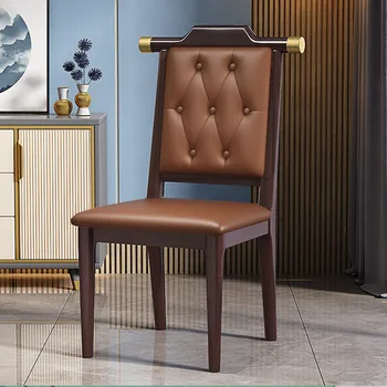 Эргономичные обеденные стулья с акцентом, Мобильные дизайнерские деревянные обеденные стулья на открытом воздухе, Роскошный письменный стол для гостиной, шезлонг, мебель для балкона GG