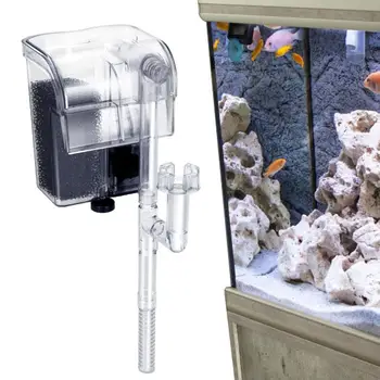 Сетевой фильтр для рыбы Бесшумный фильтр для аквариума с регулируемым расходом воды 5 Галлонов Сетевой фильтр для аквариумных рыб