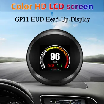 HD GPS HUD Car GP11 Головной Дисплей Автомобиля Smart Slope Meter Цифровой GPS Спидометр Предупреждение О Превышении Скорости Функция Сигнализации