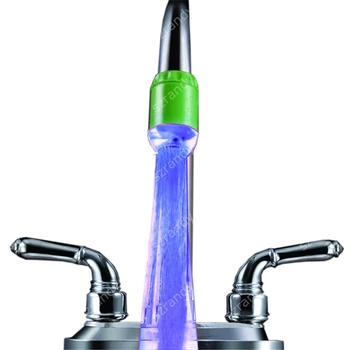 Одноцветная подсветка водопроводного крана синего цвета для персонализированных подарков с адаптерами
