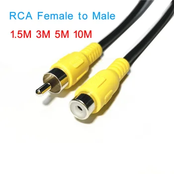 RCA 1 м 3 м 5 м 1 штекер Rca к 1 штекеру Rca Аудио Видео Удлинительный коаксиальный кабель для HDTV