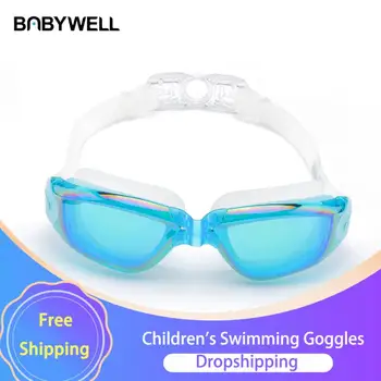 Детские очки для плавания, водонепроницаемые и противотуманные очки для плавания HD, детский летний набор очков для плавания Оптом