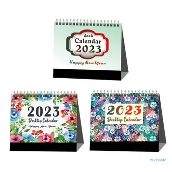 Настольный календарь на 2023 год с двойным спиральным календарем, орнаментом, ежедневником, настольным планировщиком, Прямая доставка
