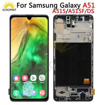 OLED Для Samsung Galaxy A51 ЖК-дисплей A515F SM-A515F/DS A515F/DS A515F Дисплей Сенсорный Экран Дигитайзер Для Samsung A515 Дисплей + рамка