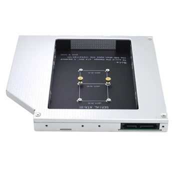 TISHRIC 12,7 мм Жесткий Диск Caddy Msata SSD На SATA 2nd Caddy SSD Жесткий Диск Адаптер Чехол Коробка Для Ноутбука CD-ROM DVD-ROM Оптический Отсек