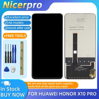ЖК-экран и дигитайзер в полной сборке для Huawei Honor X10 Pro Запасные части для телефона с ЖК-дисплеем и сенсорным экраном