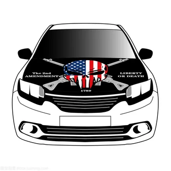Флаг свободы или смерти со второй поправкой, флаги 3.3x5ft / 5x7ft из 100% полиэстера, баннер на капоте автомобиля