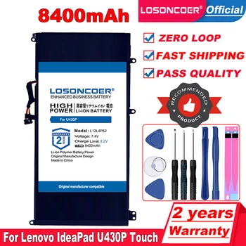 LOSONCOER Лидирующий Бренд 100% Новый 8400 мАч L12M4P62 L12L4P62 Аккумулятор Для Ноутбука Lenovo IdeaPad U430P Touch U430 U430p U530 U530P