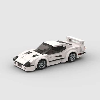 Новая городская гоночная модель автомобиля F40 на колесах, конструкторы MOC City Speed Vehicle Brick, детские подарочные развивающие игрушки