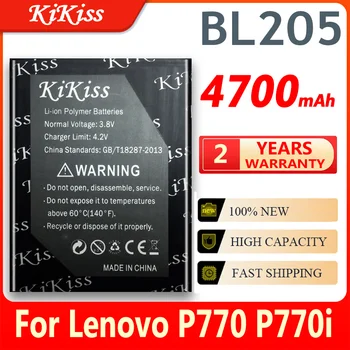Аккумулятор большой емкости BL205 4700 мАч для мобильного телефона Lenovo P770 P770i Литий-ионный полимерный аккумулятор большой мощности