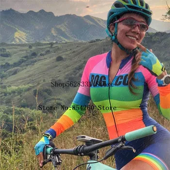 2020 Женская Длинная одежда для триатлона, Велосипедный комбинезон, Майо, Ropa Ciclismo, Go Pro, Гелевые комплекты велосипедного трикотажа, комбинезон 21 цвета