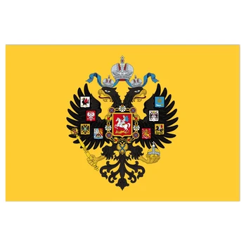 Российский Императорский флаг, баннер с двуглавым орлом