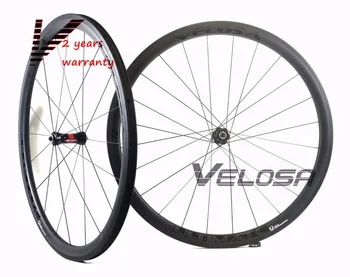 Асимметричная 38-мм карбоновая велосипедная колесная пара Velosa Ultimate 40, колесо дорожного велосипеда 700C, задний асимметричный обод со ступицами DT240 / DT350