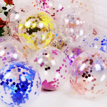 2023 Набор блестящих латексных воздушных шаров, оформление вечеринки по случаю дня рождения интернет-знаменитости, Прозрачный бумажный воздушный шар, украшение вечеринки воздушным шаром