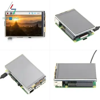 3,5-дюймовый Сенсорный дисплей Raspberry Pi LCD TFT Touch Shield, Raspberry pi 2 /3B/3B +/4 Модель B Сенсорный ЖК-экран + Стилус