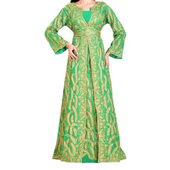 Дубайские кафтаны Farasha Abaya Новое марокканское платье Длинное платье Европейская и американская мода