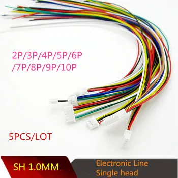 5 шт./ЛОТ YT2073 SH1.0 мм Электронная линия 2P/3P/4P/ 5P/6P/7P Расстояние 1,0 мм Длина соединительного кабеля 10 см С одной головкой