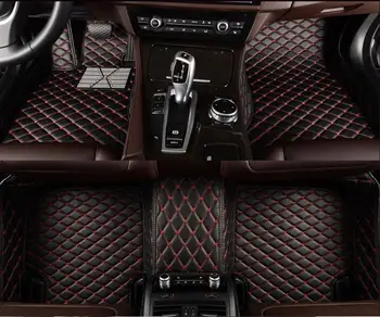 Для Hyundai Creta ix25 2014 2015 20162017 Коврики для пола автомобильные коврики для ног Автомобильные подножки Совершенно Новые кожаные коврики с вышивкой