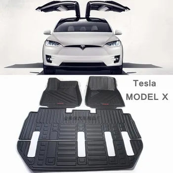 Подходит для автомобильного ковра Tesla Model X 6 7seat модель X Напольные коврики для ног Полный комплект отделки, подходящий для водонепроницаемых ковриков Tesla Model X