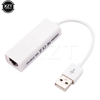 Портативный USB 2.0 к RJ45 Ethernet Сетевая карта Lan USB адаптер 10/100 Мбит/с для ПК Windows 7 8 10 XP планшетный ноутбук