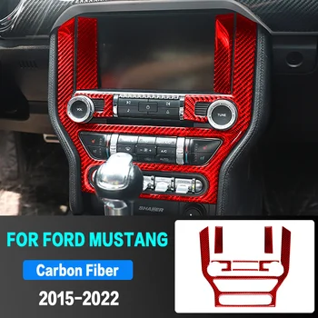 2x Центральная Панель Управления Автомобиля Декоративная Наклейка Рамка Крышки Для Ford Mustang 2015 2016 2017 2018 2019 2020 2021 2022 Аксессуары
