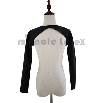 Модный женский халат из латекса, длинный рукав, резина 0,4 мм