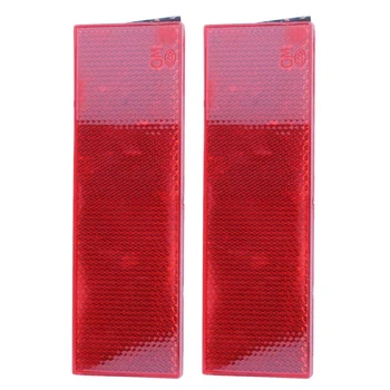 2 Предупреждающие светоотражающие наклейки на защитную пластину / ленту для легковых автомобилей, красный