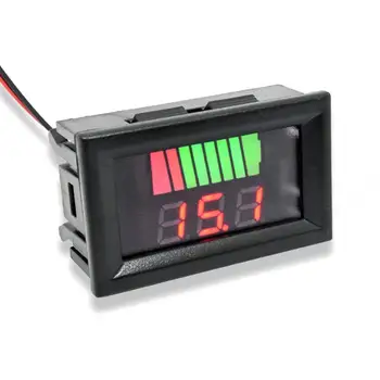 Практичный измеритель емкости аккумулятора 5-15 мА Монитор емкости аккумулятора Тестирование светодиодного цифрового дисплея