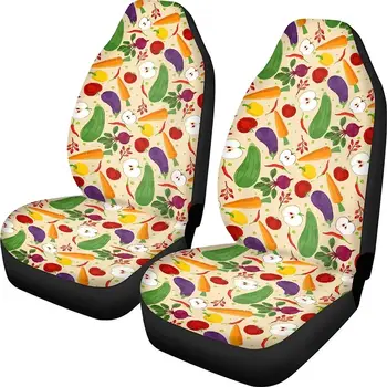 Симпатичный протектор автомобильного сиденья, чехлы для передних сидений с фруктовым принтом для легковых автомобилей, грузовиков, внедорожников, нескользящие, устойчивые к царапинам, моющиеся, Комфортные, мягкие